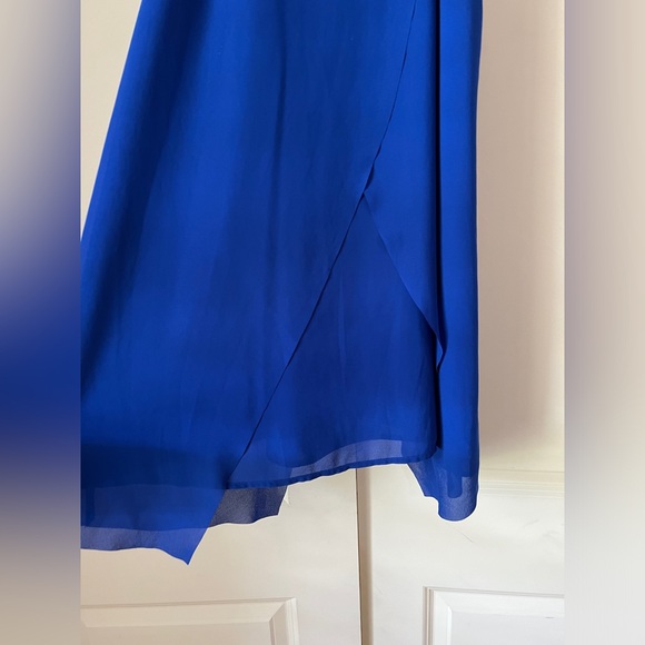 Sugar + L!ps Royal Blue A-line Mini Corset Back Dress - Picture 4 of 8